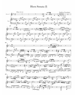 Sonata for Horn and Piano score excerptPicture